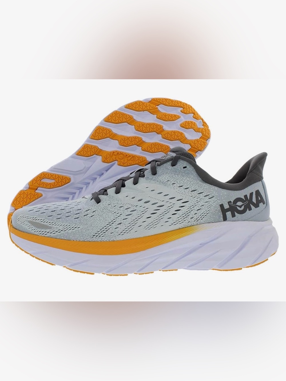 HOKA ONE ONE Clifton 8 Mens Shoes
Color: Blue Fog/Plein Air, Men’s Size 9.5 NWT